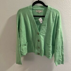 Loft Women’s Mint Green Cardigan 

Size XL
NWT
